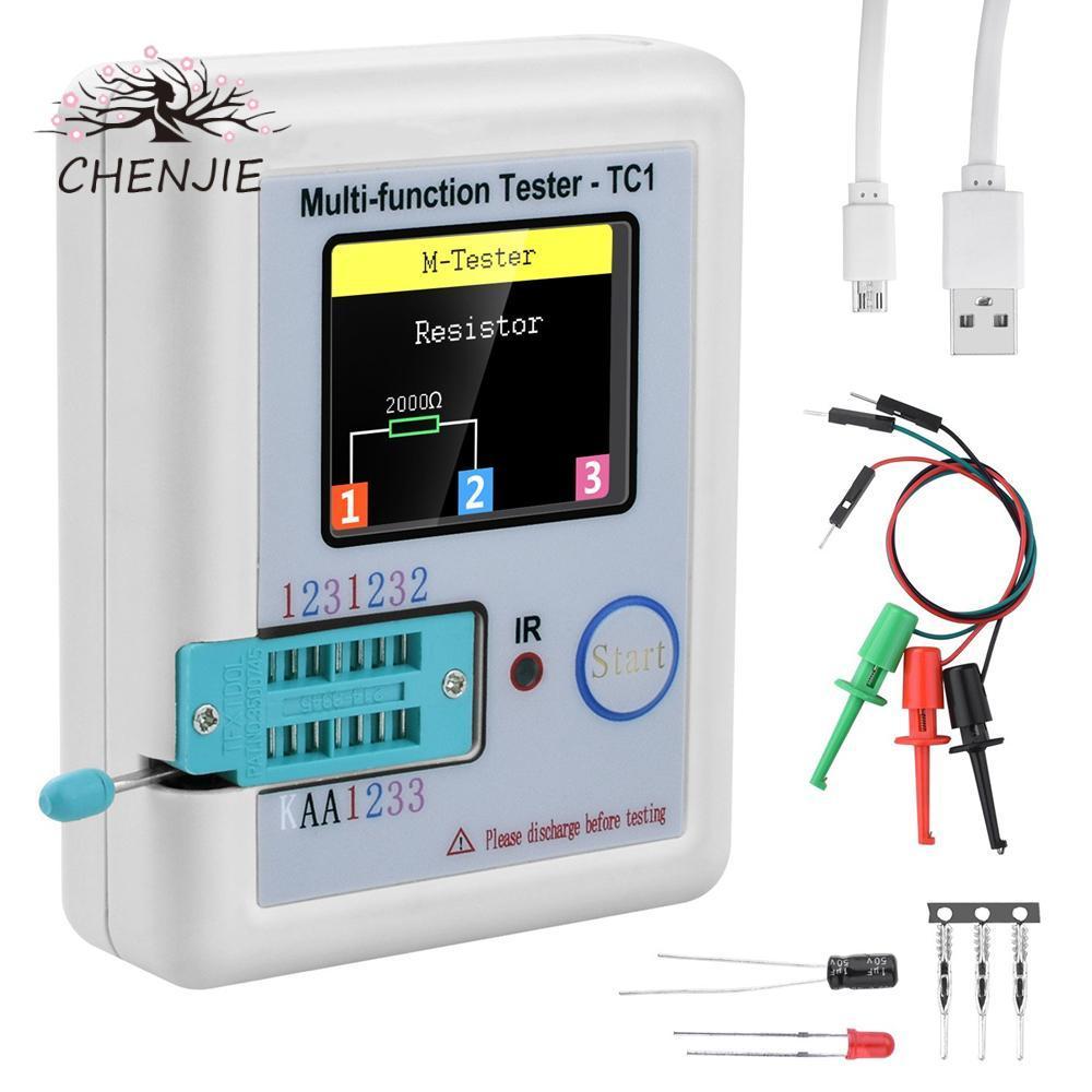 Đồng hồ đo kiểm tra điện trở CHENJIE LCR-TC1 Đèn nền tự động 1.8 “TFT Diode Triode Tụ điện