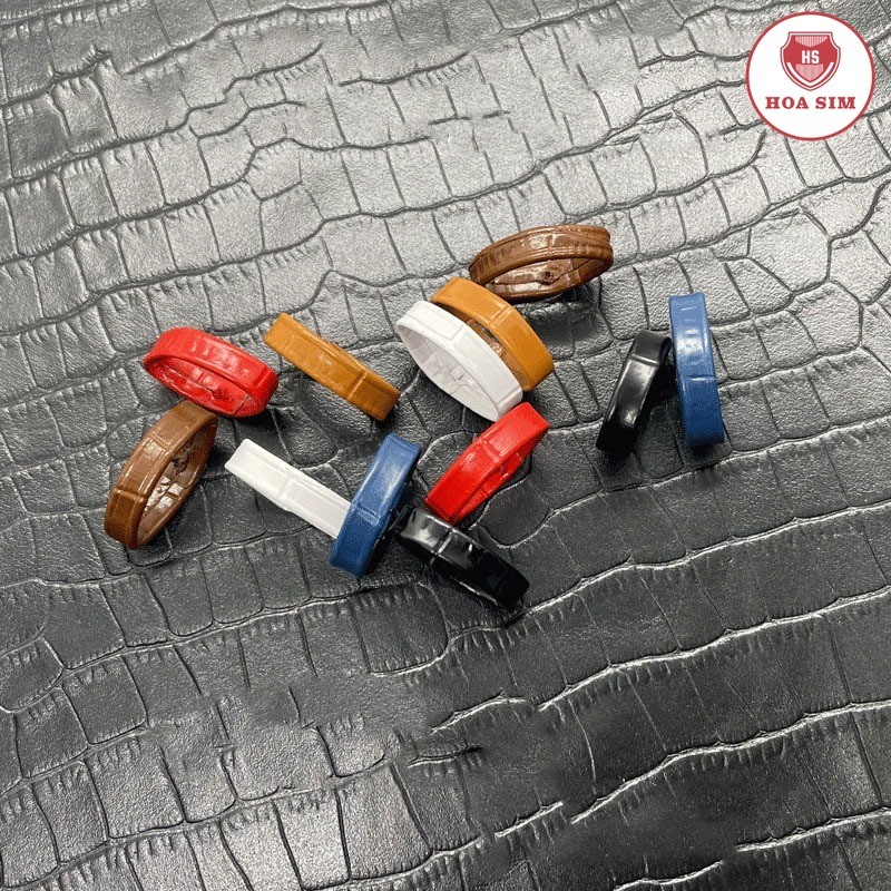 Con đỉa dây đồng hồ chất liệu DA BÊ DẬP VÂN CÁ SẤU [ĐỦ SIZE] 12 14 16 18 20 22 24mm