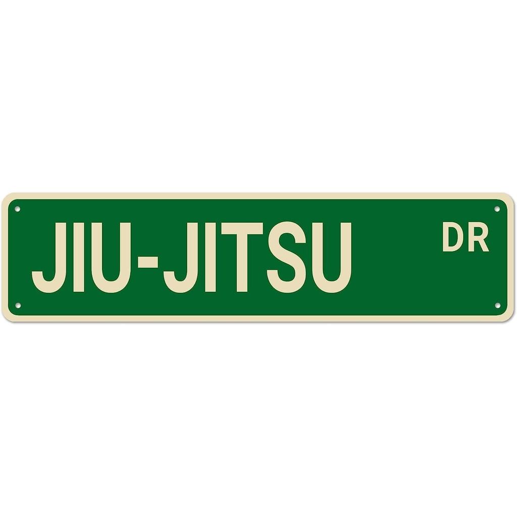 Jiu-Jitsu Dr Street Signs, Metal Tin Signs, Jiu-Jitsu Decor Jiu-Jitsu Sign Jiu-Jitsu Gift, Funny Wal