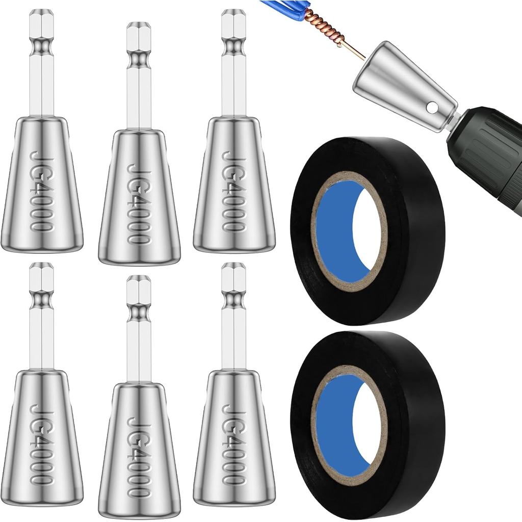 6 Chiếc Đa Năng Dây Twister Dụng Cụ Có Băng, 6 Mm Hex Shank Khoan Cáp Twister Dụng Cụ Dây Đầu Nối Tw