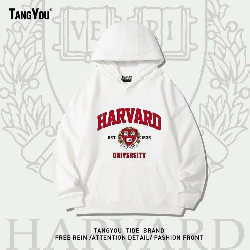 Áo khoác có mũ trùm đầu tùy chỉnh, logo trường Đại học Harvard