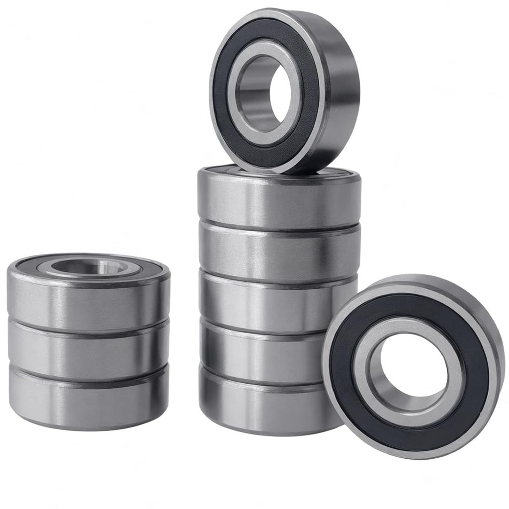 10 CÁI R8-2RS Vòng bi con lăn kín cao su đôi 1 / 2 inch Lỗ khoan 1 / 2 x 1-1 / 8 x 5 / 16 Inch ABEC3 Vòng bi chính xác cho động cơ điện, bánh xe, thiết bị gia dụng, máy móc làm vườn