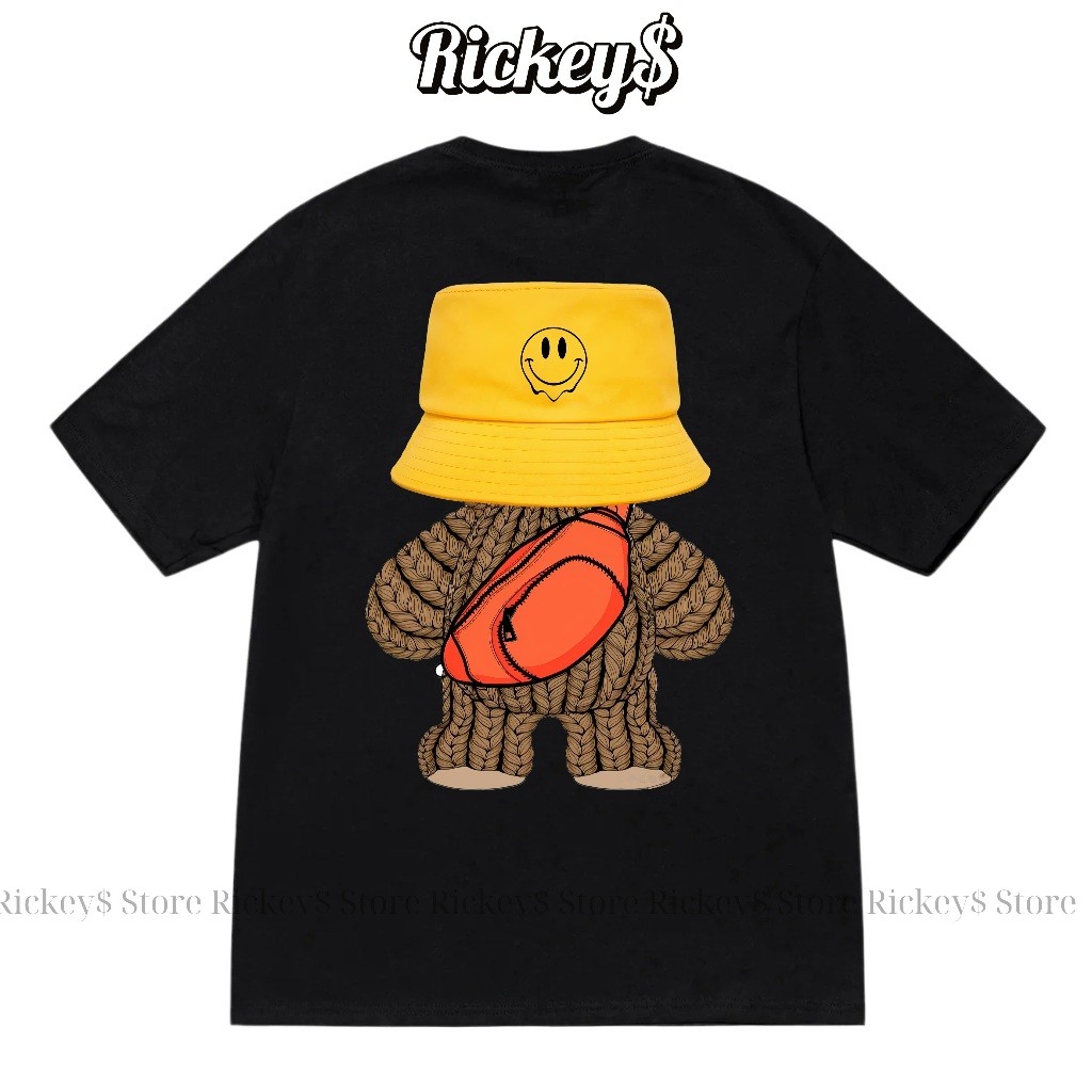 [High Quality] Áo Thun Drew Streetwear ""Smiley Bear"" - Chất Liệu Cotton Cao Cấp - Rickey$.