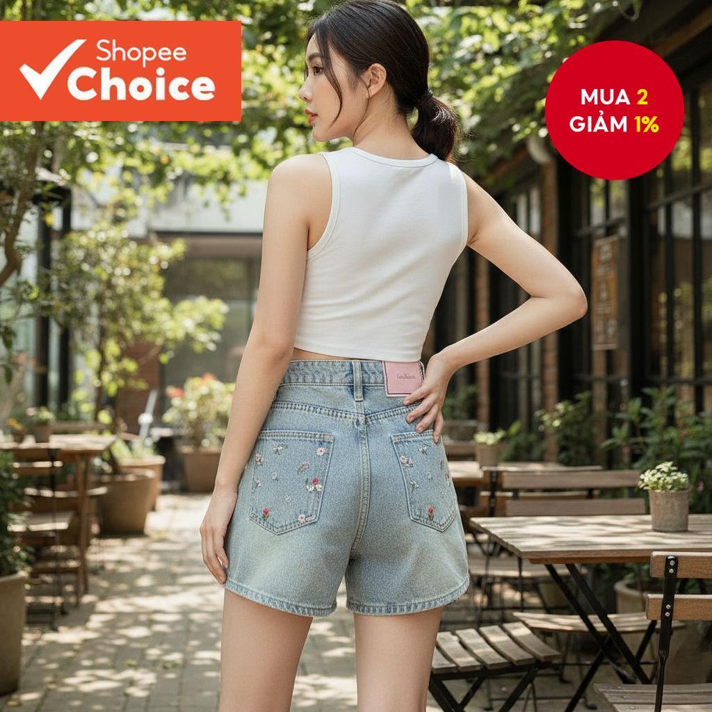 Nữ Thường Ngày Mùa Hè / Mùa Xuân Túi Ngắn Thêu Denim Ngắn L125AD221