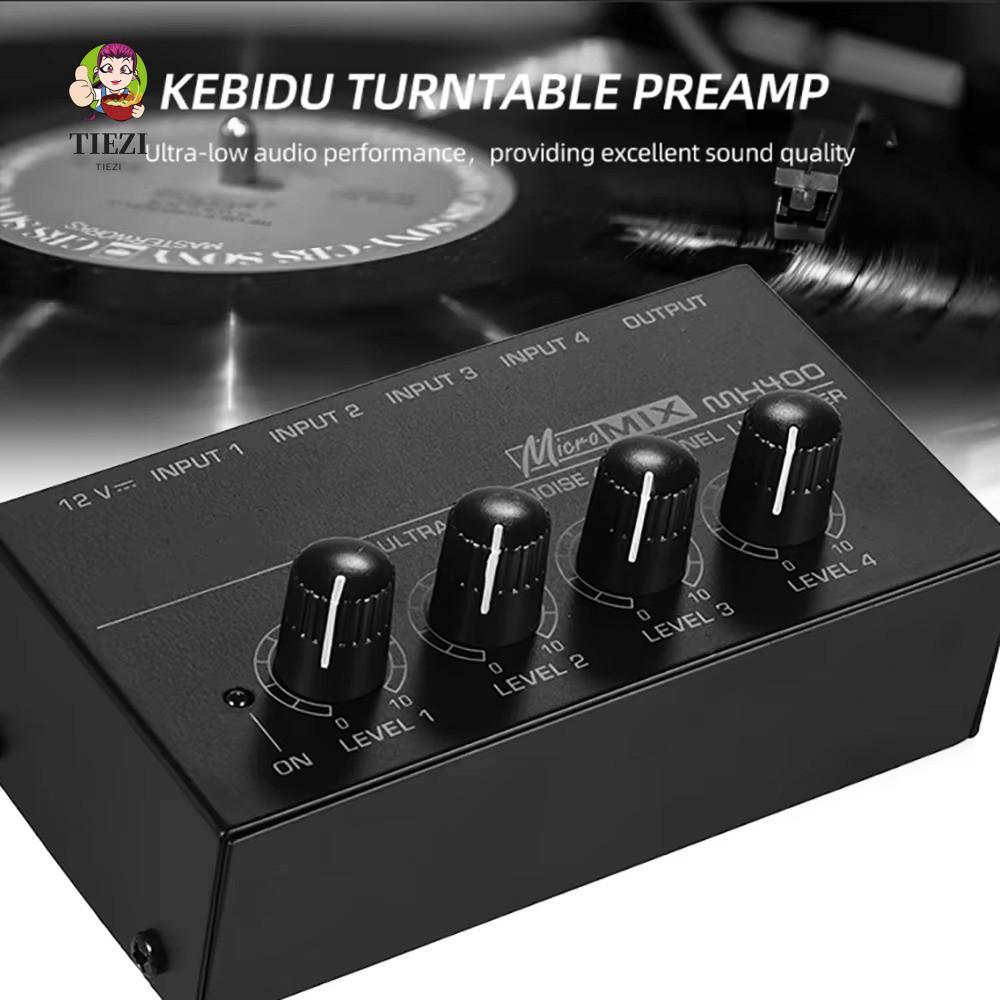 Bộ khuếch đại 4 kênh TIEZI HA400, Bộ khuếch đại âm thanh siêu nhỏ 4 kênh 1 đầu vào HA400, Bộ khuếch 