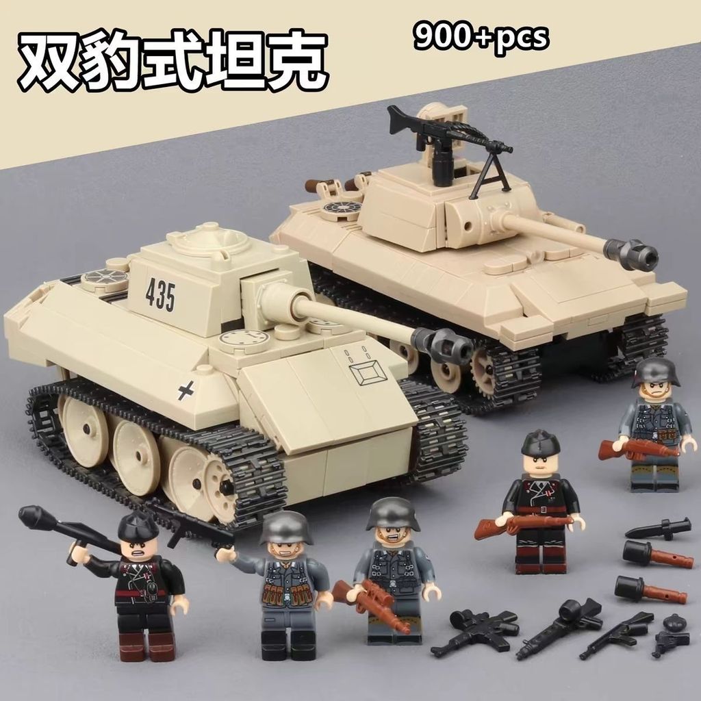 Tương thích với Lego Heavy Tank Series Full Crown Khối xây dựng Sản phẩm mới Nga KV-2 Xe tăng Đồ chơ