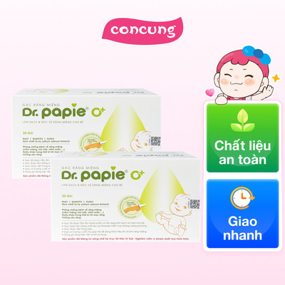 Combo 2 Gạc răng miệng Dr Papie 30 miếng/ hộp