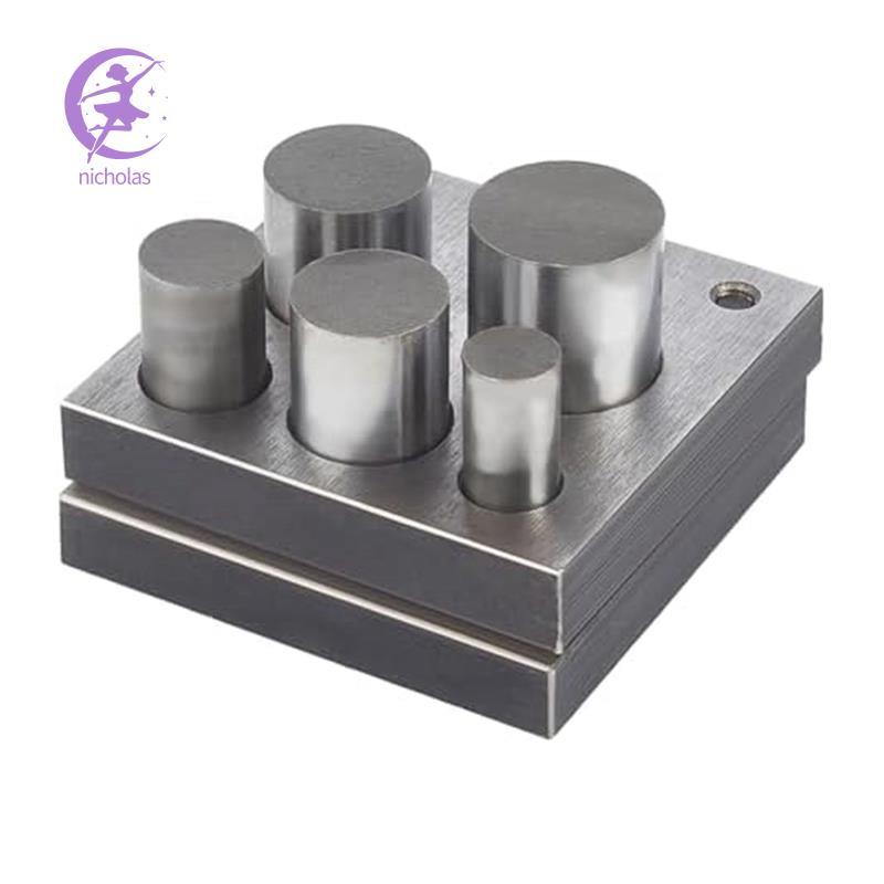 Bộ dụng cụ cắt đĩa tròn 5 mảnh Bộ dụng cụ trang sức với 5 kích thước cú đấm tròn 1 / 2In 5 / 8In 3 /