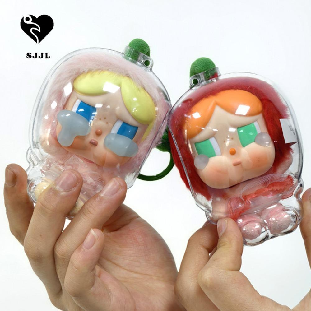 SJJL 1 Cặp Vỏ Bảo Vệ Cherry Crybaby, Dây Silicon Chống Mất Cherry Crybaby Doll Túi Bảo Quản, Túi Bảo