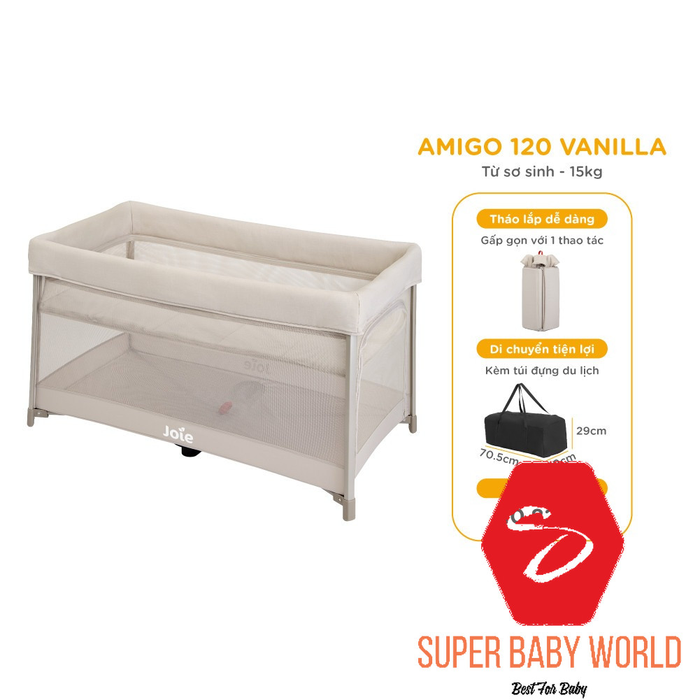 Giường Cũi Cho Bé Joie Amigo Cho Bé Từ Sơ Sinh đến 15kg Shop Sbw