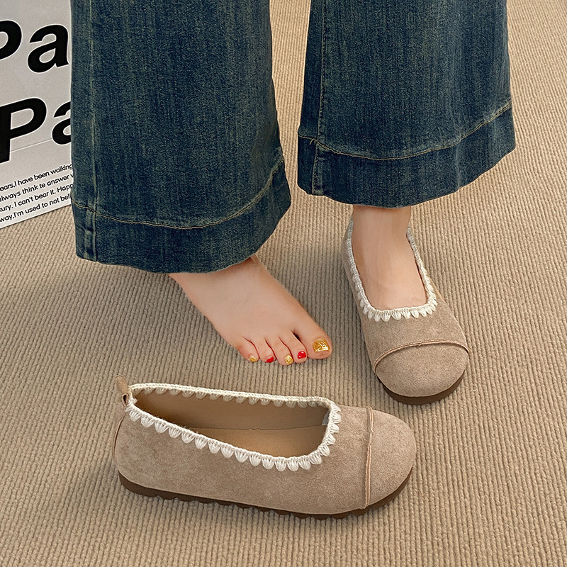 Women's Shoes A-670-French-style Elegant Ballet Flat Shoes Versatile