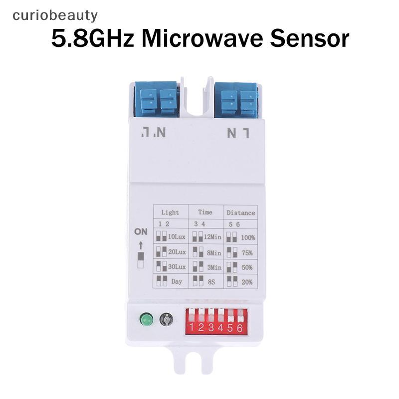 {CURUI} 1 / 2 Cái Công tắc cảm biến Radar vi sóng 5,8 GHz Mô-đun công tắc cảm biến ánh sáng LED Máy 