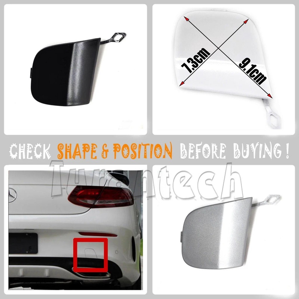 2058851624 Cho 15-20 Xe Mercedes C AMG Line Coupe C205 mui trần A205 BÌA ĐÈN SAU C200 C300 C350 C43 