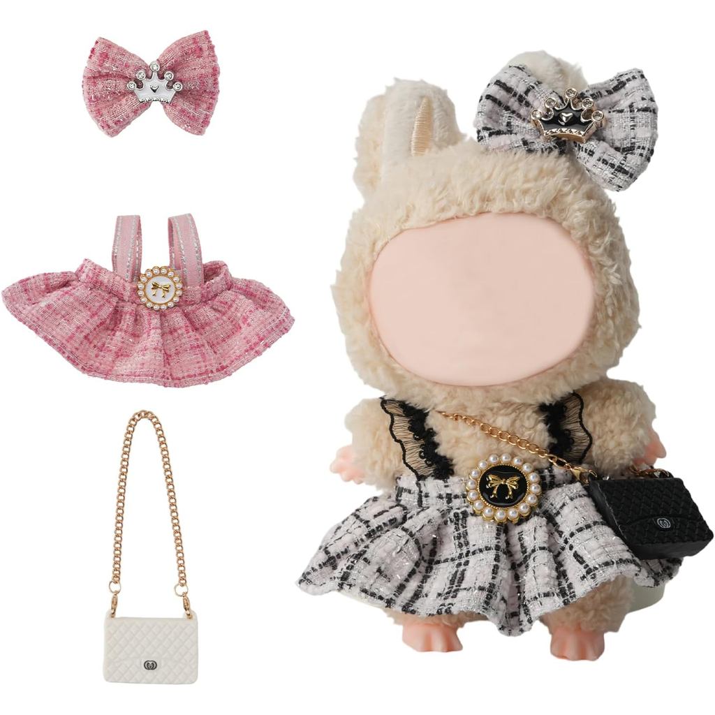 2 Gói Quần Áo Búp Bê (KHÔNG Búp Bê), Phụ Kiện Trang Phục Dễ Thương Búp Bê 17cm kèm, Bộ Quần Áo Nhỏ C