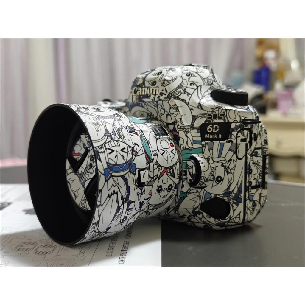 Đi Bộ Lừa Thích Hợp Cho Canon 6D MarkII Body 6D2 Phim SLR Camera Miếng Dán Bảo Vệ Phim Dán Giấy Da