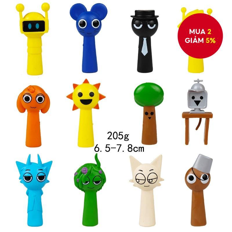 Bộ 12 món Đồ Chơi Hình Nhân Sprunki - Hình Mô Hình Wenda, Simon, Oren, Tunner - Quà Tặng Sinh Nhật C