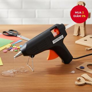  Bộ Súng Bắn Keo Nến Mini 20W Màu Đen, Dành Cho Thủ Công Trẻ Em và Sửa Chữa Nhanh Tại Nhà