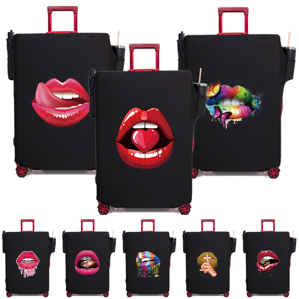 Anti Scratch Basic Luggage Protector Cover Aesthetically pleasing Anti-Dust Luggage Cover Mouth Patt
