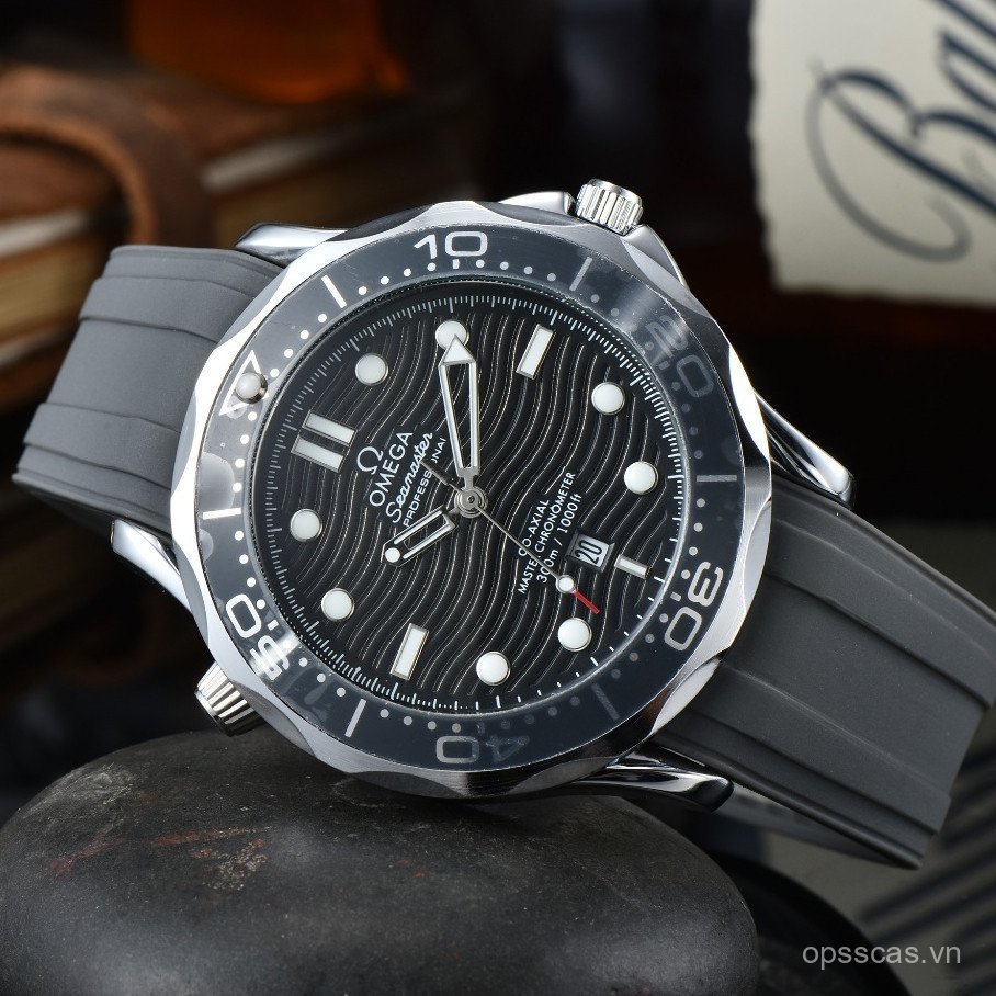 Đồng hồ đeo tay thông thường dành cho doanh nhân Omega Phong trào thạch anh Nhật Bản Đơn giản Classi