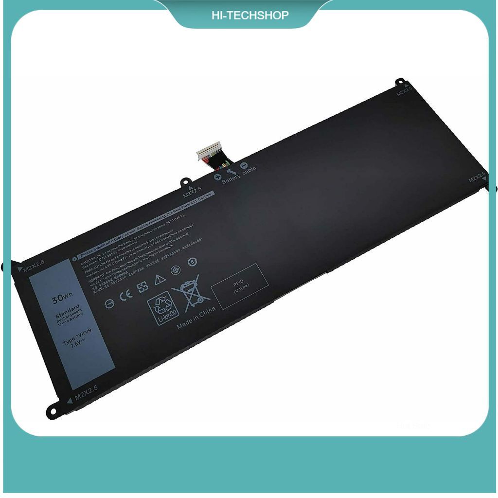 ⭐[Hàng Mới] Pin laptop Dell  Xps 12 9250 7VKV9 Battery 30Wh