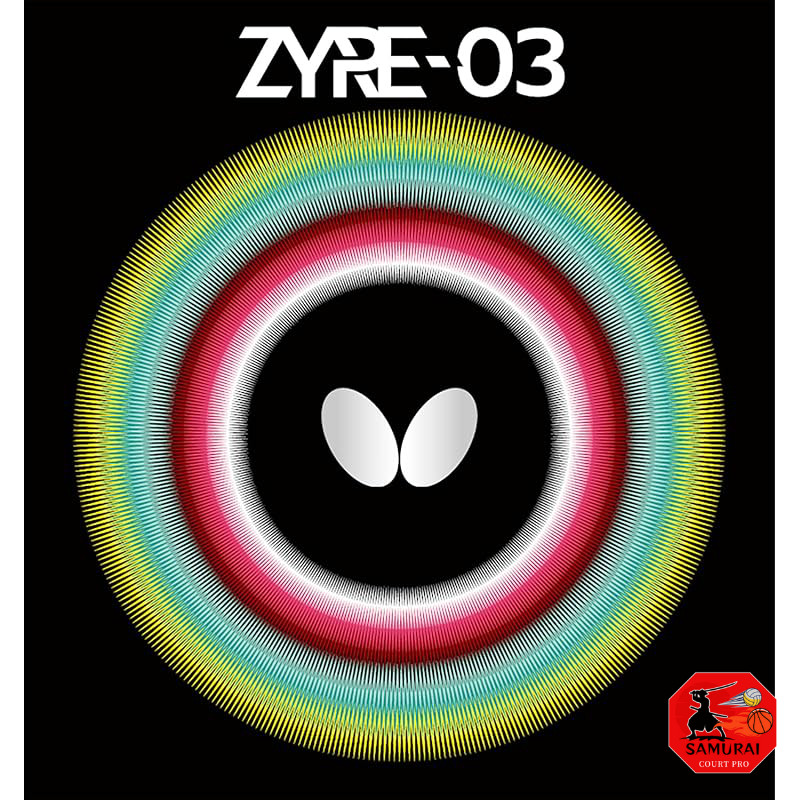 Butterfly Table Tennis Rubber Zia03 High Tension Back Rubber Spin Control Black 2.5 06140  
Butterfl