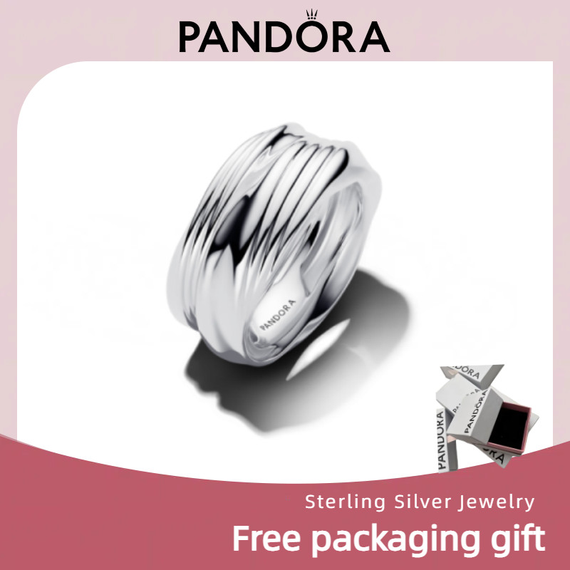 Trang sức Pandora S925 bạc: Dây chuyền và vòng tay xoắn đôi - Quà tặng hoàn hảo