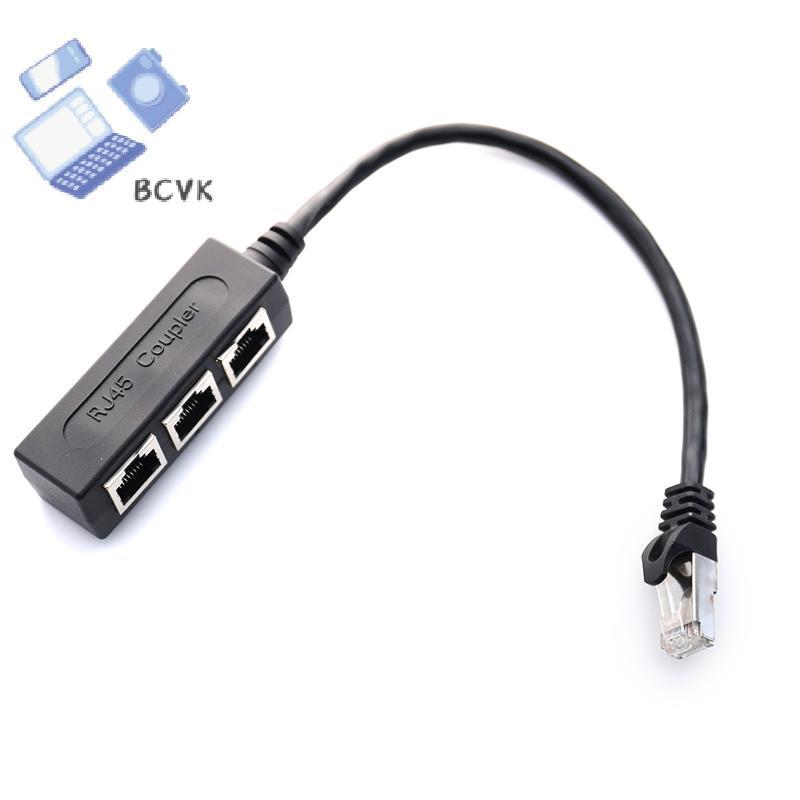 [BCVK] RJ45 Splitter LAN Ethernet Network RJ45 Connector Splitter Adapter Cable tốt