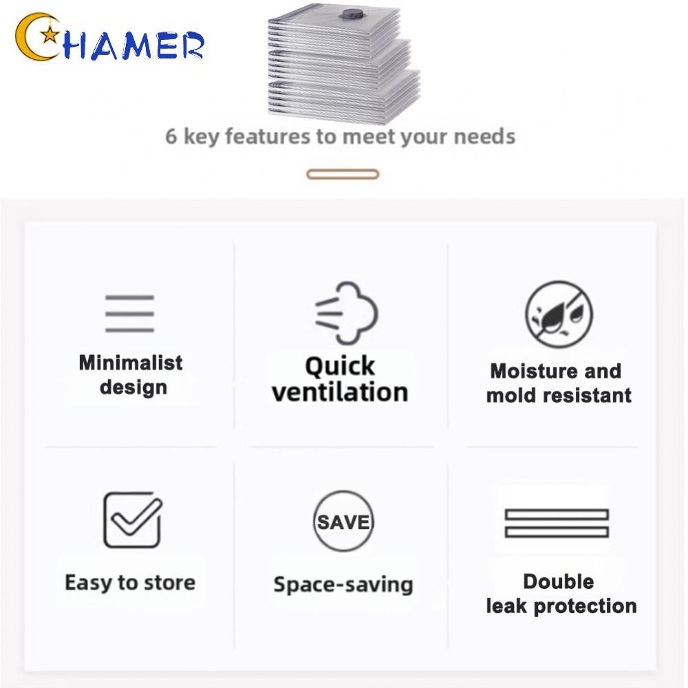 【CHAMER】9 PCS Vacuum Storage Bag Set With A Cordless Vacuum Pump  Reusable Vacuum Bags【HomeLiving】