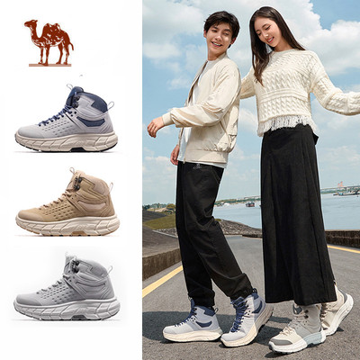 Giày Thể Thao Ngoài Trời Camel Crown Phù Hợp Nam Nữ, Lót Lông Cừu Ấm Áp, Đế Dày Chống Trơn Trượt