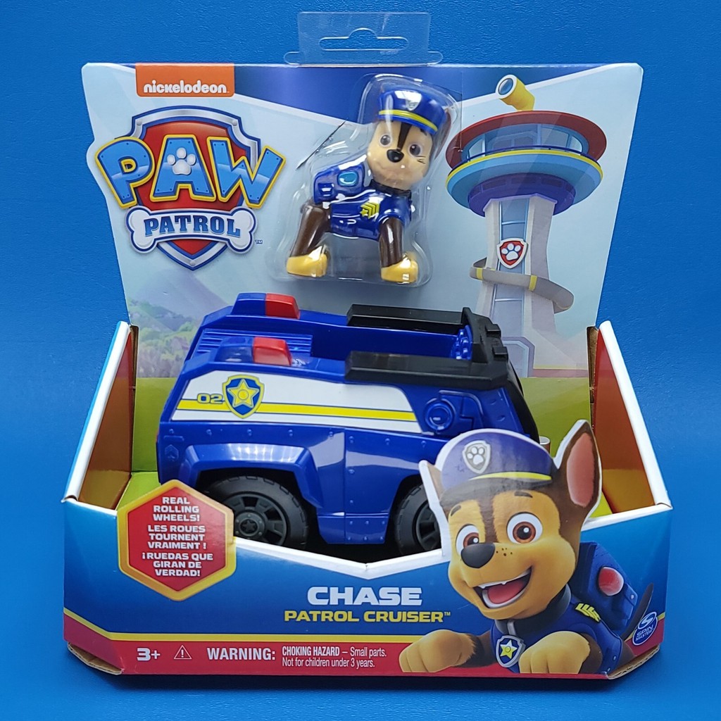 Paw Patrol Chase Patrol Cruiser W / Chase Hình Playset Spin Master