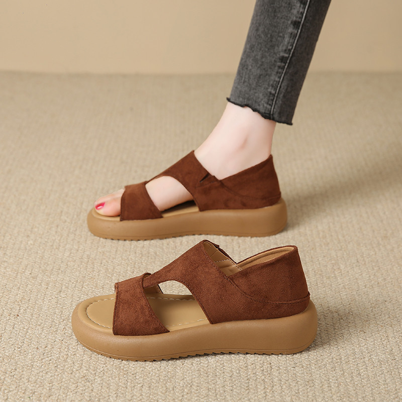 Giày Sandal Nữ Thời Trang Phiên Bản Hàn Quốc 3336-Sports Phong Cách Mới Mùa Hè Đế Dày Giày La Mã Đi 