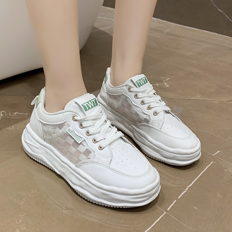 LBT Xuân Hè Giày lưới thoáng khí mới, giày thể thao đế dày, giày vải hòa tan