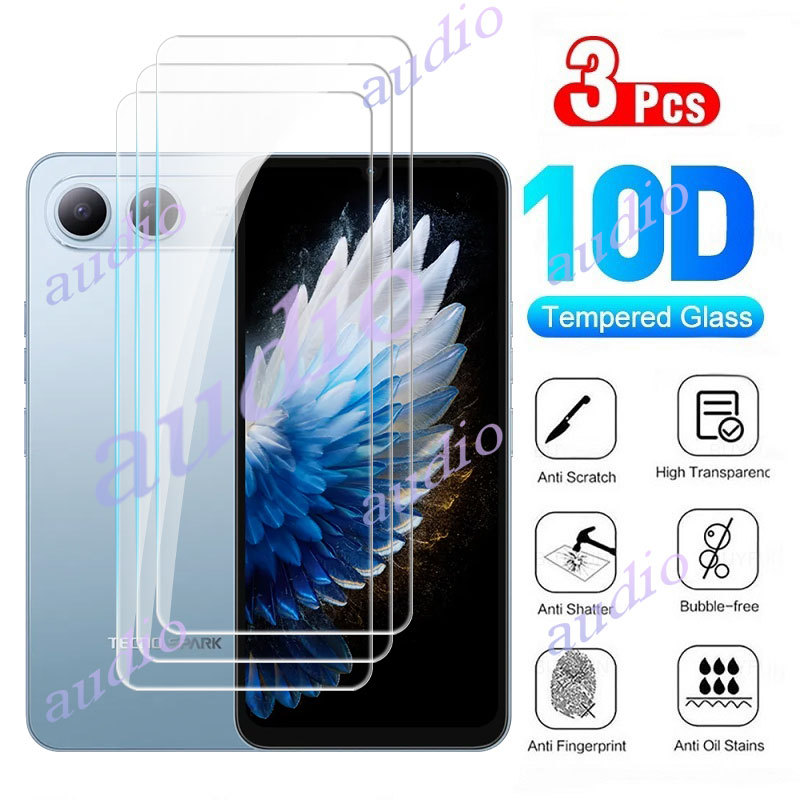 TECNO Spark 40 5G 3 Miếng Kính Cường Lực Bảo Vệ Màn Hình Cho Tecno Spark 40 Spark40 5G 2025 Trong Su