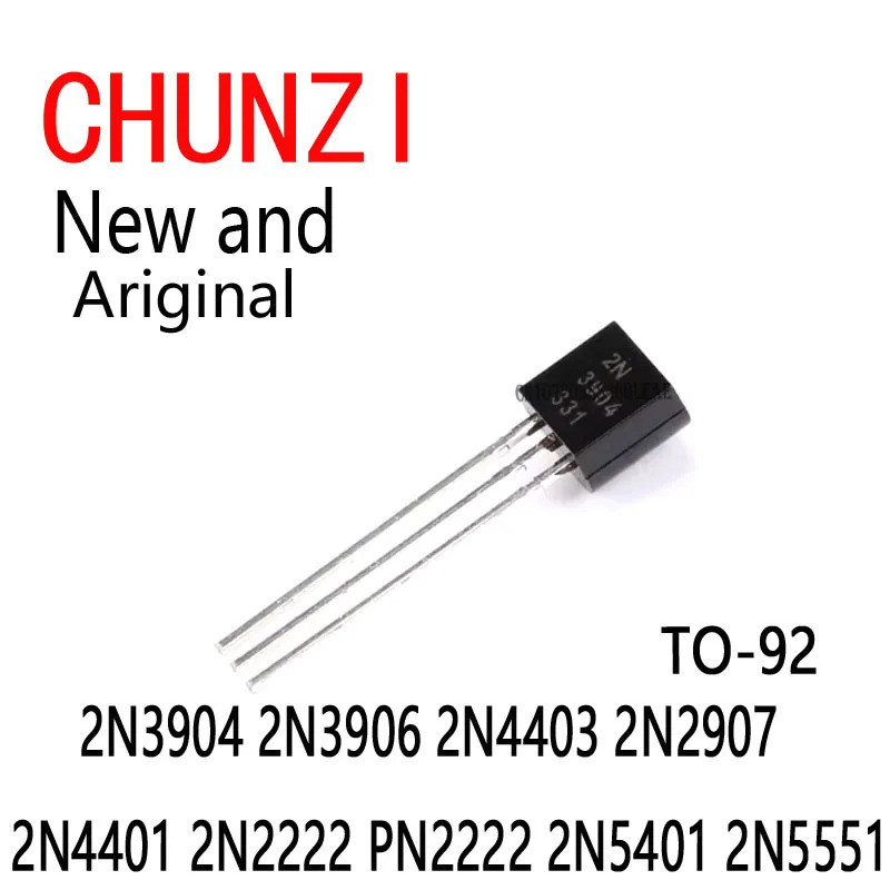 Bộ 50 Transistor Mới Và Chính Hãng TO-92 2N3904 2N3906 2N4403 2N2907 2N4401 2N222 PN2222 2N5501 còn 