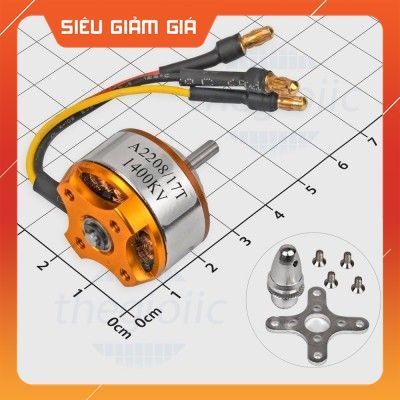 A2208/17T 1100KV Động Cơ Máy Bay Không Chổi Than Trục 3.17mm SmartFix Linh Kiện