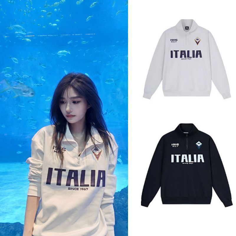 Áo Polo Retro SNH48 Wang Yi, cổ đứng nửa dây kéo, phù hợp mọi lúc