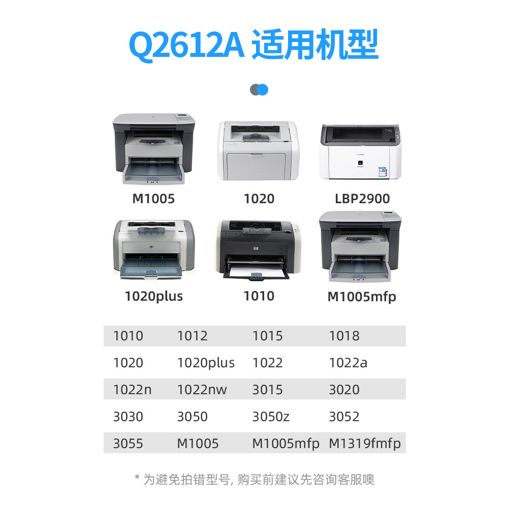 Thích hợp cho Mực HP m1005 HP12A 1020plus 1010 m1005mfp HP1005 1018 M1319F Q2612A Máy In Mực Bột 101