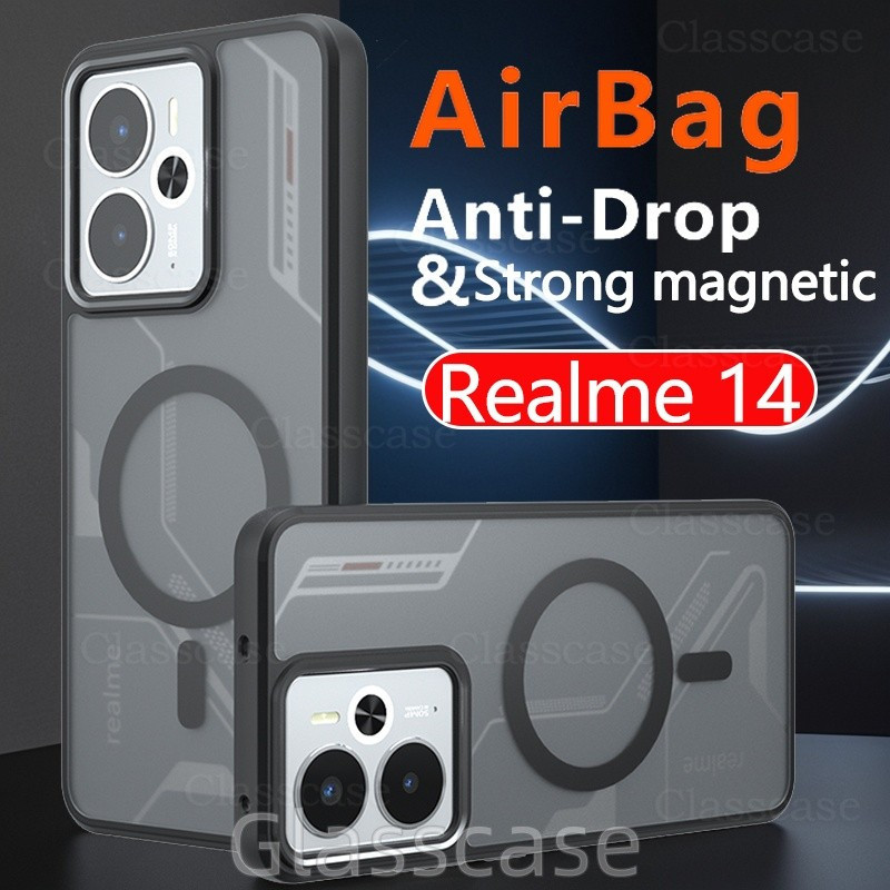 14T X Pro Plus Realme 14T 14X 14Pro 14ProPlus Chống Trầy Xước Trong Suốt Mờ Từ Tính Vỏ Điện Thoại Ch
