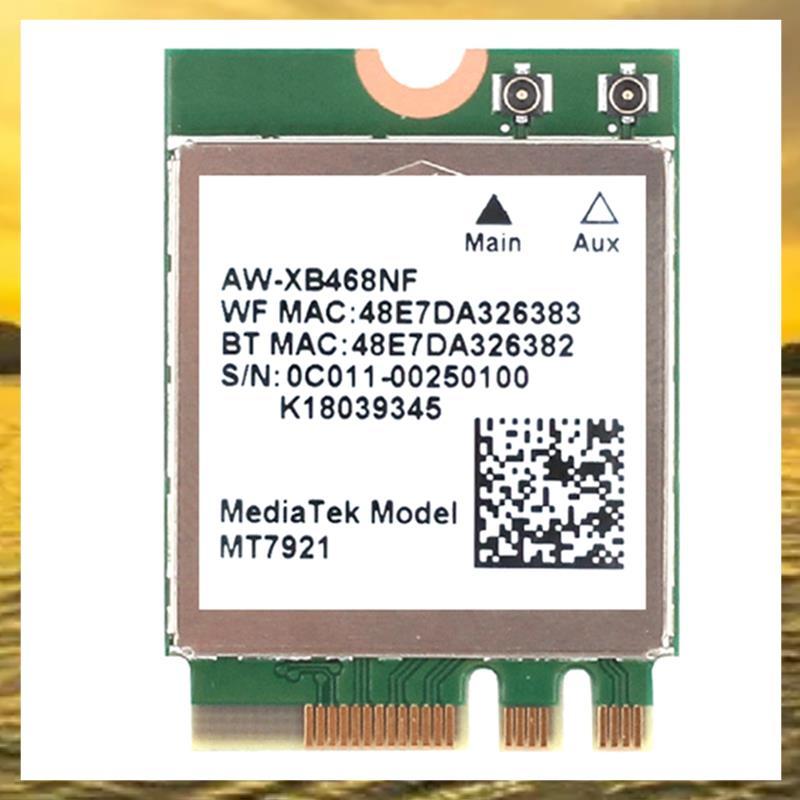 (P U T L) 1 CÁI MT7921 WIFI6 2.4G 5G Thẻ Mạng Gigabit M2 5.2 BT Thẻ Mạng Xanh