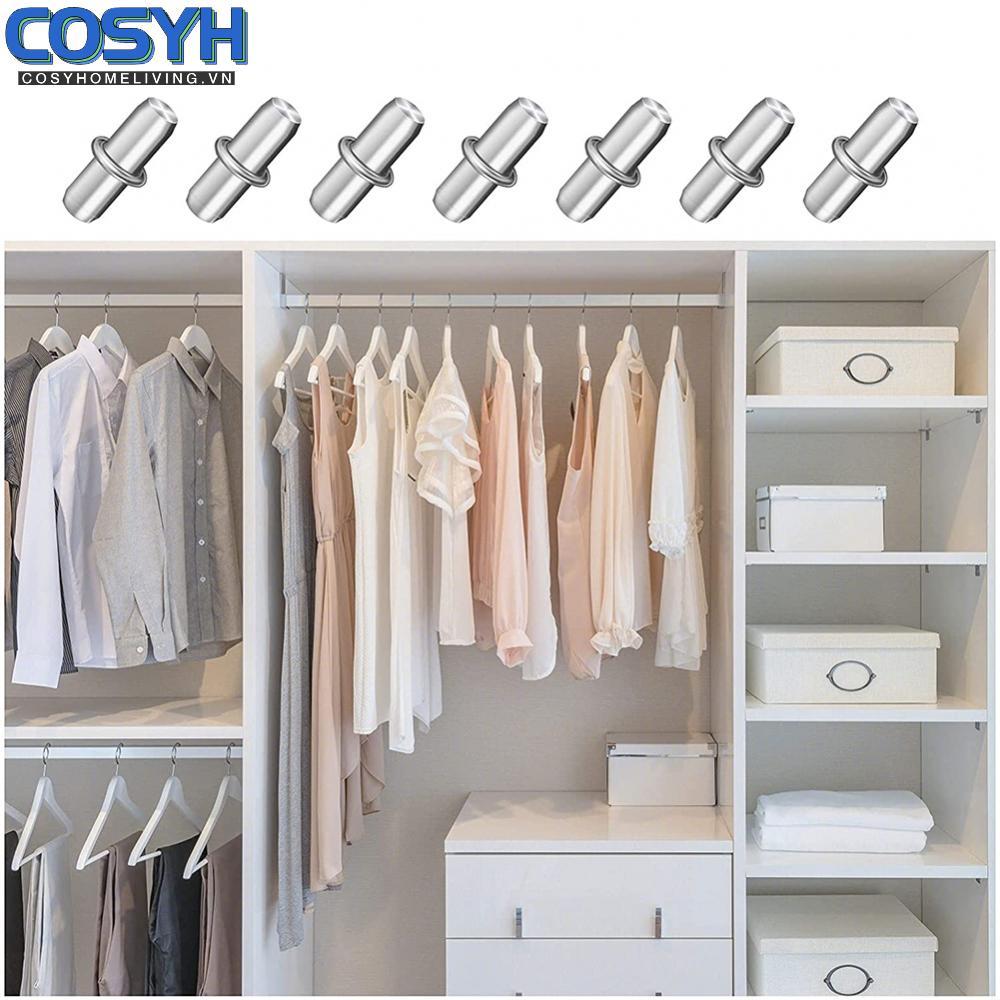 <cosyh>Conveniently Organize Shelf Support Pegs for Cabinet Furniture Closet (50 Count)
