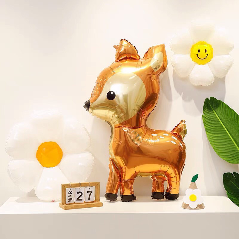 Bóng thú rừng voi, hươu, nai trang trí sinh nhật, tiệc sinh nhật