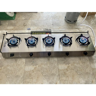  Bếp gas khò công nghiệp 5 cửa inox 