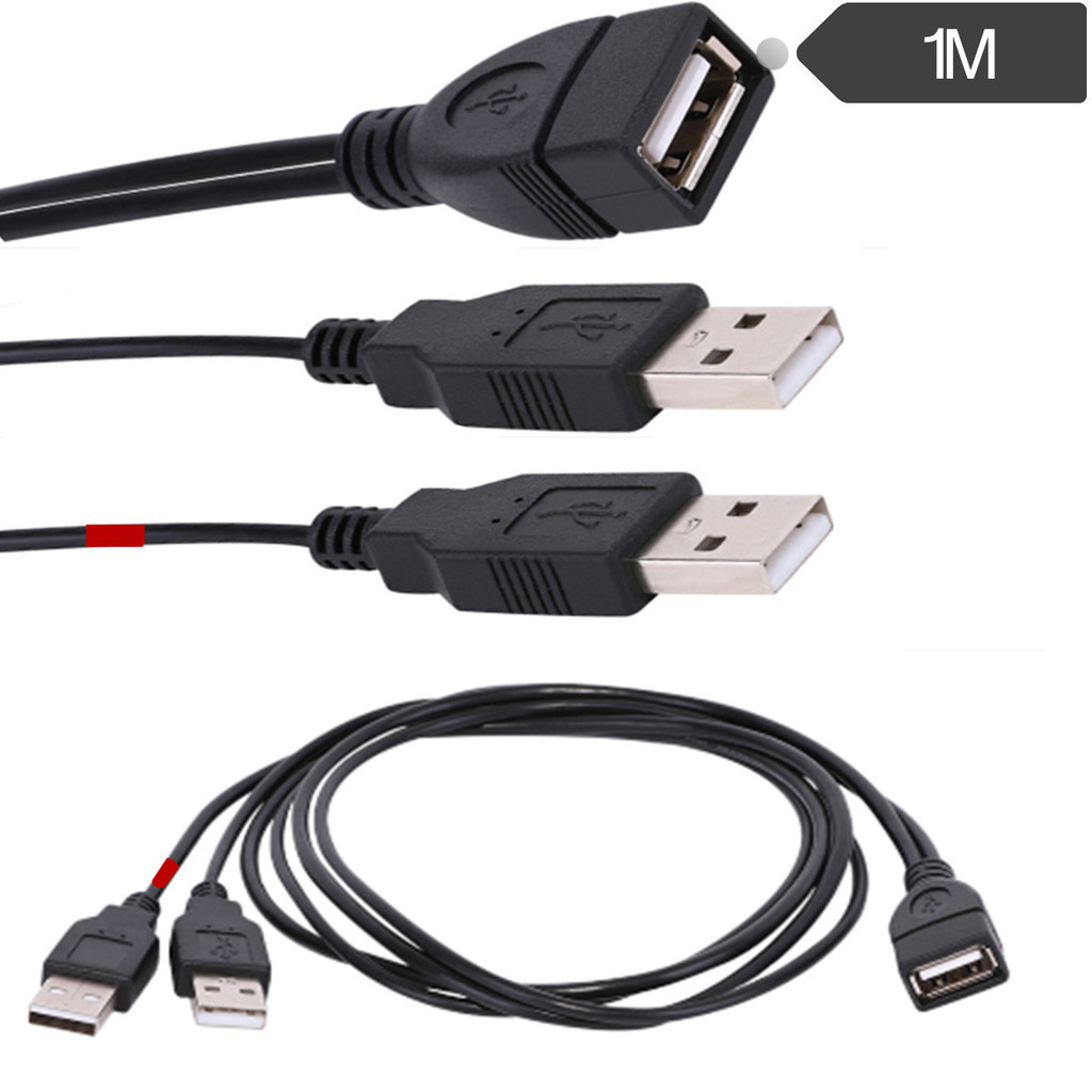 [Hơn 2 món] Cáp USB One Female Point Male Two-Wire USB2.0 Cáp loại Y USB One Point Two-Wire USB2.0 A