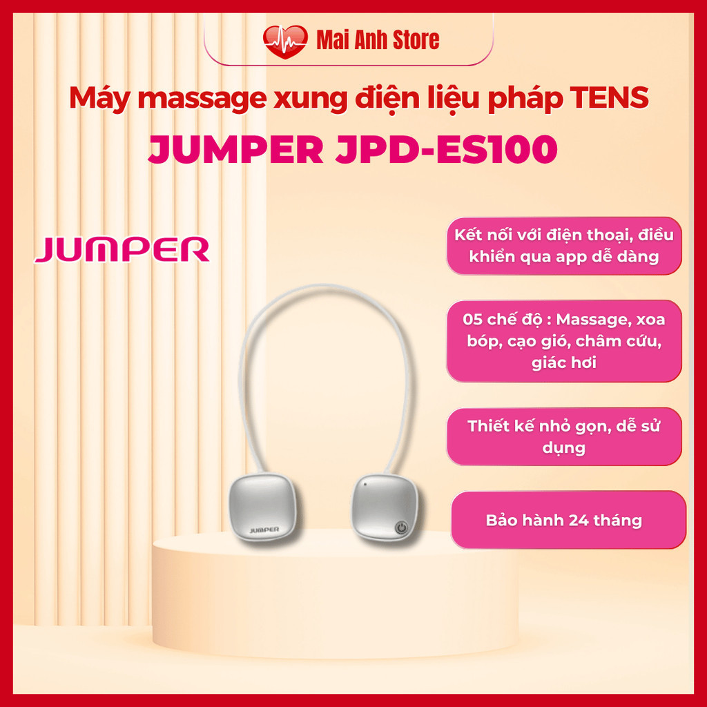 Jumper JPD-ES100 – Giải pháp massage xung điện không dây ( kết nối Bluetooth) hiệu quả tại nhà