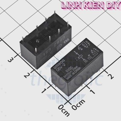 G5V-2-DC5 Rơ Le 5VDC 2A DPDT 8 Chân Linh Kiện DIY