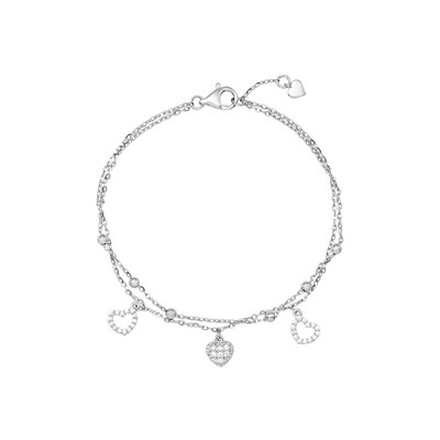 Lắc tay Bạc đính đá PNJSilver XMXMW000056