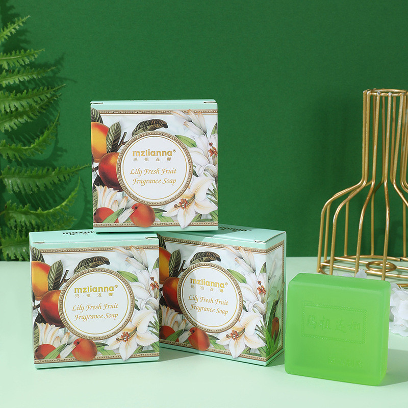 Premium In-Stock#[Mazurkina] Lily Flower Fresh Fruit Fragrance Essential Oil Soap  Handmade Soap Mak