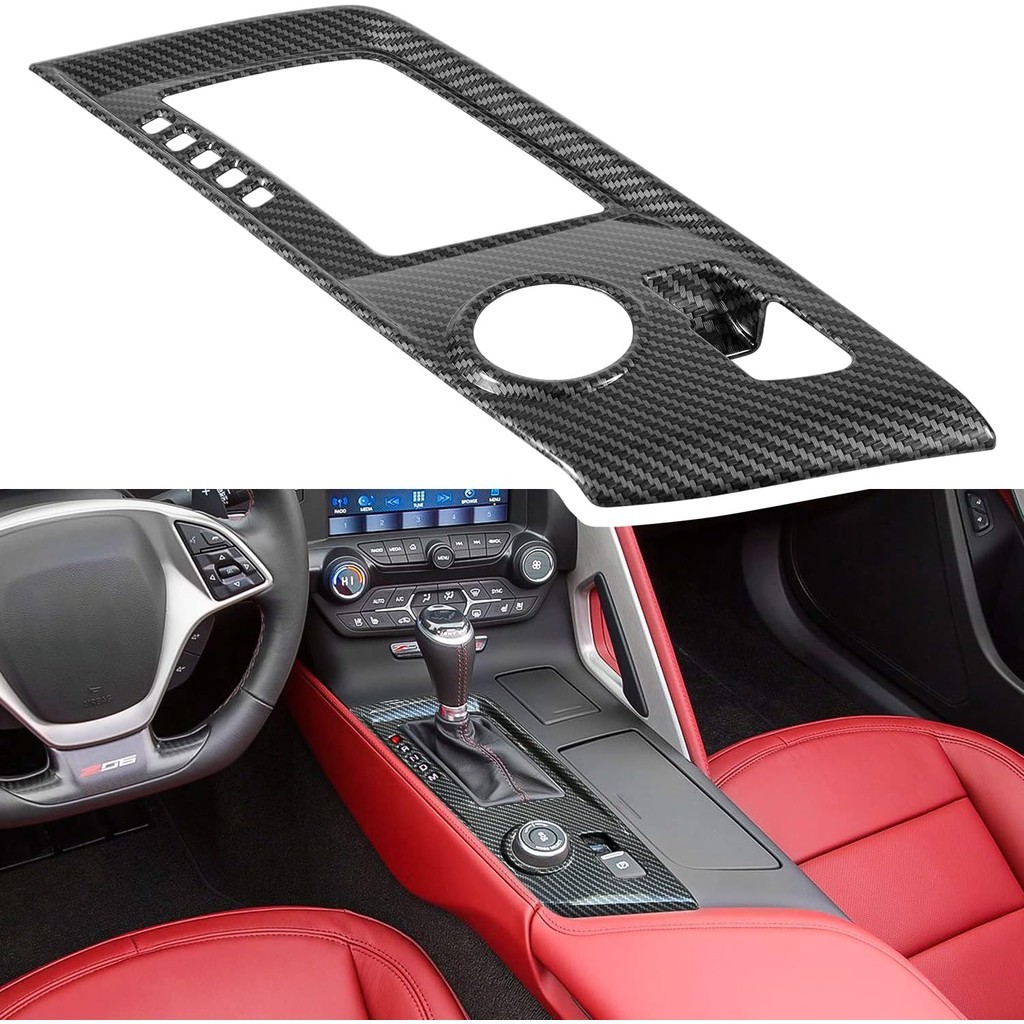 Sợi Carbon Nhìn Điều Khiển Bánh Răng Bảng Bảo Vệ Cho Chevrolet Corvette C7 Z06 Z51 ZR1 Stingray Gran