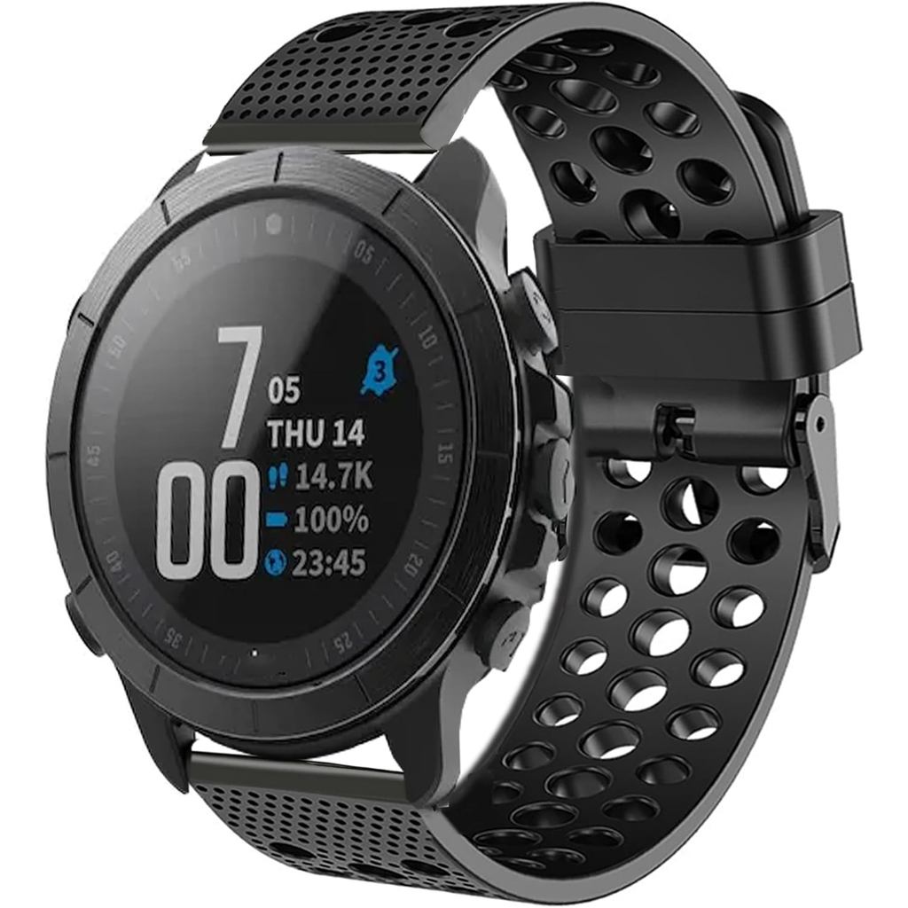 Lamshaw Tương thích với dây đeo đồng hồ thông minh Wahoo ELEMNT Rival, dây đeo thay thế bằng silicon