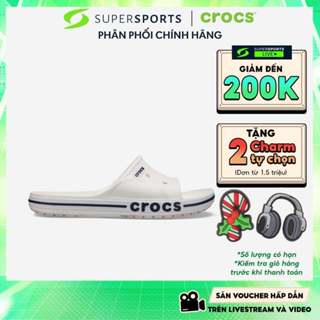  Dép Quai Ngang Unisex Crocs Bayaband - Trắng - 205392-126 ADS02 LS100 